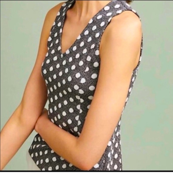 Anthropologie Maeve Polka Dot Top Small - Picture 1 of 5